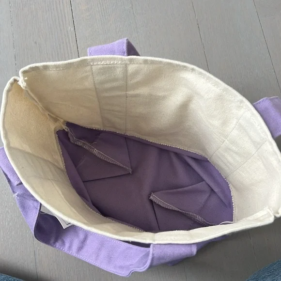 Trader Joe’s Mini Pastel Canvas Tote Bag - New With Tags - Picture 5 of 5